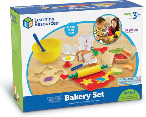 Set 31 3+, Learning Resources Pretend & Play Bakery - Pieces, Ages Toddlers Bakery Toys, Preschool Food Kitchen