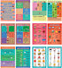 Creanoso Fun English Learning Words Educational Posters (6-Pack) - Teacher Supply & Home Schooling Kit