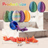 HASTRIDE 4PCS 3D Set 3D 3D Printed Dragon Eggs Small Printing Crystal Articulated Dragons in Surprise Eggs Unique