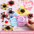 28 Packs 4-Design JOYIN Valentines Day Gift Cards with Fidget Spinners, DIY Chain Robot Fingertip Toys, Deformable