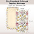 Set Baby Crib Include Crib Sheet, HNHUAMING Daisy Floral Baby Receiving Blanket, Nursing Pillow Cover for Boys Girls