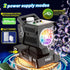 Control,1800mAh 100 11 SHCKE Bubble Machine Remote Rechargeable Battery Mins/USB-C Charging,Auto Rotation & RGB