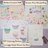 Set 4-10 8 Together Art Dessert Color Your Own Storytelling Sticker Kit Coloring Your Own Stickers DIY for Kids