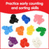 Edx Education Mini Jar Set of 60 Large Buttons | Lacing Activity for Kids | Sensory and Fine Motor Skill Development