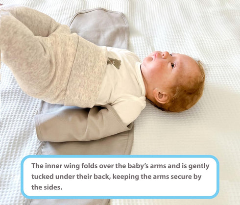 bebon Baby Arm Swaddle | Adjustable Swaddle Wrap for Newborns and Infants Dual-Wing Design Comfortably Secures Arms