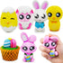 6 JOYIN Pcs Easter Squishy Toy Coloring Craft Kit Easter DIY Paint Your Own Squishy Toy Kit Animal Character Including