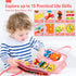 hahaland Busy Board - Montessori Toys for 2 Year Old Girl | Birthday Gift with Life Skills, ABC, 123, Shapes, Colors