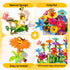 TEMI 138 PCS Educational STEM Toy and Preschool Garden Play Set for Kids Age 3-7 - Flower Stacking Toys