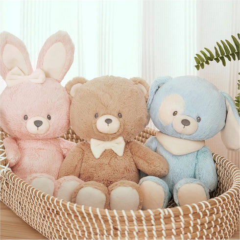 GUND Baby Sustainable Puppy Plush, 13” Stuffed Animal Made from Recycled Materials, Blue/Cream