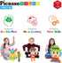 Picasso Cubes 1” Magnetic Puzzle Cubes, 108 Piece Building Block Set for Early Education STEM Learning