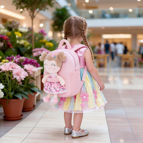 Backpack Backpack Gloveleya Toddler Baby Girl Gift Plush Bag Diaper Bag Plush Printed Sakura