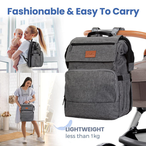 Backpack Backpack PILLANI Baby Diaper Bag - Baby Bags for Girls & Boys, Large Waterproof Diaper - Baby Shower Gifts