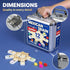 Set 12 Set 91 Queensell Mexican Train Dominoes Double Jumbo Dominoes for Adults, Tiles with Colorful Dots, Wooden Hub