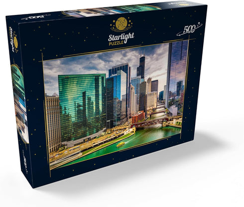 MyPuzzle Premium 500 Piece Jigsaw Puzzle - Chicago, Illinois, USA for Adults