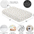 Sweet Jojo Designs Fitted Baby Crib Sheets (Vintage Daisy Floral) for Girls, Infant Nursery, Toddler Room - Standard