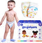 Happy Hues Go-Getters Disposable Diapers Size 6, 35+ lbsBaby Diapers with Shea