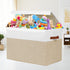 Gowee Closet, 25"x13" x16" Large Toy Storage Box with Lid, Sturdy Toys Storage Chest Bin Organizer Basket with Dividers
