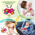 SURDOTE 3-6-12-18-24 Ladybug Baby Light Up Toys with Rattle Led Light Music, Interactive Educational Fine Motor
