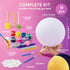 Klever Kits DIY 3D Moon Night Light, Paint Your Own Moon Lamp Kit, Galaxy Lamp Arts and Crafts for Kids Birthday Gifts