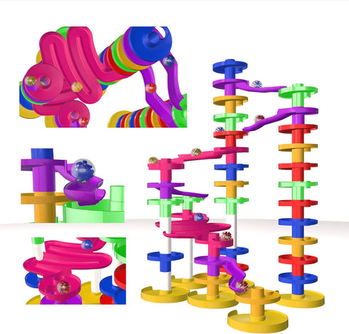 WEofferwantYOUwant Super Ball Drop with Large Balls and Ramp Tracks, Educational Fun Activity Toy for Kids 10 Months+