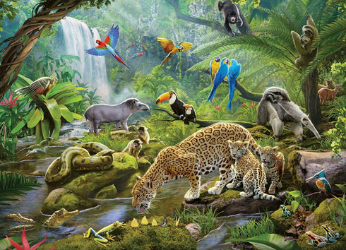 Ravensburger Rainforest Animals 60-Piece Jigsaw Puzzle, Engaging Educational Fun for Ages 4-8