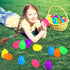 36 3.35" 6 JIALWEN PCS Fillable Plastic Easter Eggs Styles Bright Colors Empty Easter Eggs for Easter Basket Stuffers