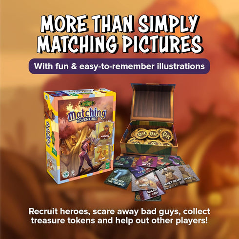 Matching Adventure Memory Game | Strategy and Concentration Game for Ages 3+