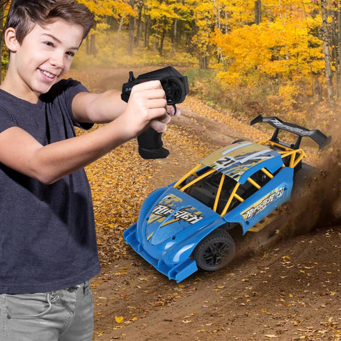 Mean Machines 2.4GHz RC Ripster Rally Racer - Rear Wheel Drive for Drifting Mastery, Colors Will Vary