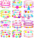 PinkSheep Toddler Bracelets for Girls - 36 Pcs Bulk Cute Jewelry for Ages 2-7, Princess Bracelets for Teen Girls