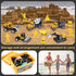 Kit,2.2lbs Sand,8 Vehicles,1 Sandbox,8 Signs,6 Molds,1 3+ Play Construction Sand Magic Alloy Construction Inflatable