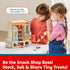 Set, 3+ TOP BRIGHT Wooden Vending Machine Play Play Food for KidsPretend Play Toys with Wooden Snack Bars and Drink