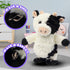Easfan Walking Cow Stuffed Animal, Talking Singing Barking Electric Interactive Plush Toy for Kids Birthday Gift