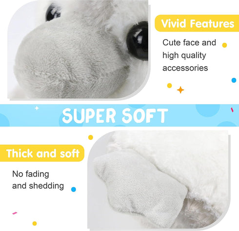 12'' Houwsbaby LED Light Up Penguin Stuffed Animal Plush Toy for Kids Night Light Glowing and Huggable Soft Plush Toy