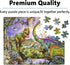 LELEMON 100 Piece Dinosaur Puzzles for Kids Ages 4-8, Educational Jigsaw Puzzles in a Metal Box