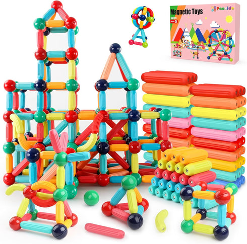 Paaxido Magnetic Building Blocks - STEM Learning Toys for Kids 3+, Montessori
