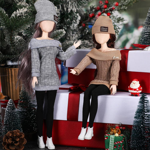 Geyoga 3 Set 12 Pcs Doll Clothes and Accessories for 12 Inch Doll, Summer Casual Wear Outfits (Dolls Not Included)