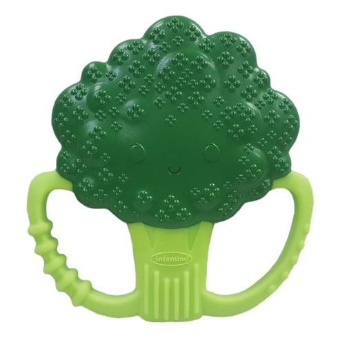 Infantino Lil Nibbles Textured Silicone Teether, BPA-Free Baby Teething Toy, Soft, Easy