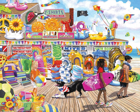 White Mountain Puzzles - Float Shop, 500 Piece Jigsaw Puzzle
