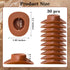30PCS Plastic Mini Western Cowboy Cowgirl Hats Miniature Doll Hats for Party Decoration