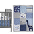 Bedtime Originals Roar Dinosaur 3 Piece Crib Bedding Set, Blue/Gray, 44x1x35 Inch