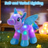 14'' Houwsbaby Purple LED Light Up Unicorn Stuffed Animal,Unicorn Plush Toy,Glowing Horse Plush Toy Night Light Glitter