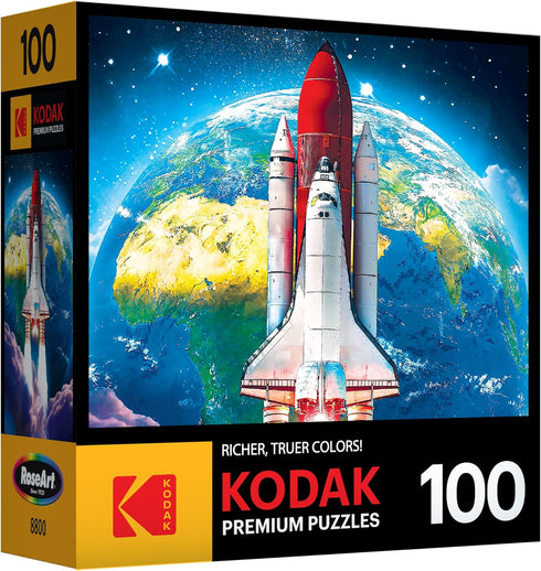 RoseArt - Kodak Premium - Space Shuttle Launch - 100 Piece Jigsaw Puzzle for Adults