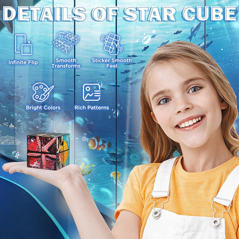 Star Cube Magic Cube Set, 2 in 1 Yoshimoto Cube for Kids and Adults, Toys for Ages 8-12