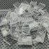 ZHX 72PCS Clear Transparent Window House Building Brick Toy - Classic Flat Plates Pieces Compatible with Major Brands