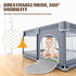 50x50 Inch, (50"x50", VANCLE Baby Playpen with Mat Playpen for Babies and Toddlers, Playard for Kids Safety Play Yard