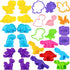 Dinosaur Dough Tools Set for Kids, 27 PCS Dinosaur Molds and Accessories