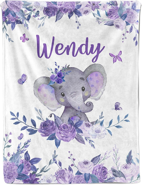 Ship Next Day, Custom Baby Boy Girls Blanket with Name, Personalized Receiving