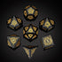 UDIXI Stone D&D Dice Set 7PCS Obsidian Dice with Gift Case for Dungeons and Dragons MTG