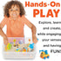Creativity for Kids Sensory Bin: Construction Zone Playset, Excavator Toys for Boys Ages 3-5+ for Outdoor Fun