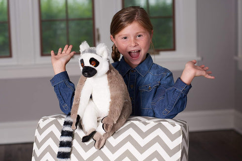 Wild Republic Cuddlekins Ring Tailed Lemur Plush, Stuffed Animal, 12 Inches, Gifts for Kids, Plush Toy
